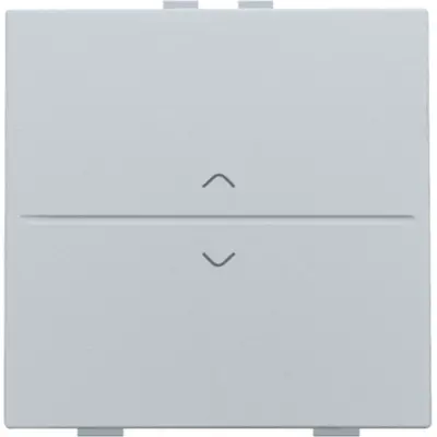 Niko enkelvoudige toets met pijlsymbolen voor draadloze schakelaar met twee toetsen sterling coated (121-00004)