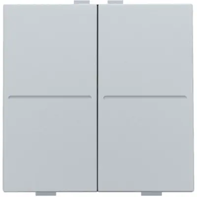 Niko tweevoudige toets voor draadloze schakelaar sterling coated (121-00007)