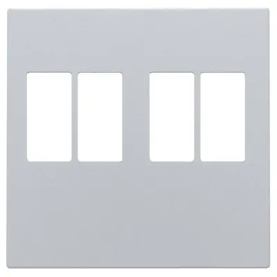 Niko centraalplaat 2-voudig luidsprekeraansluiting sterling coated (121-69701)