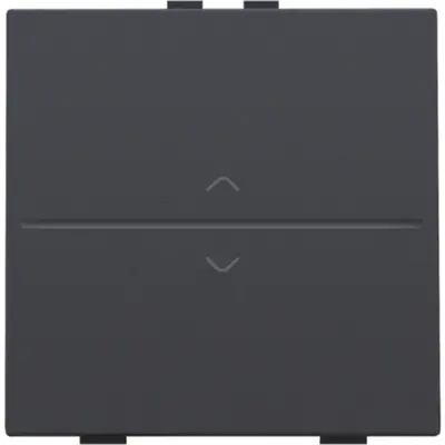 Niko enkelvoudige toets met pijlsymbolen voor draadloze schakelaar met twee toetsen anthracite coated (122-00004)