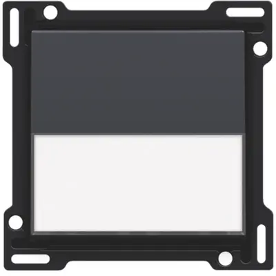 Niko schakelwip enkelvoudig met tekstveld anthracite coated (122-60905)
