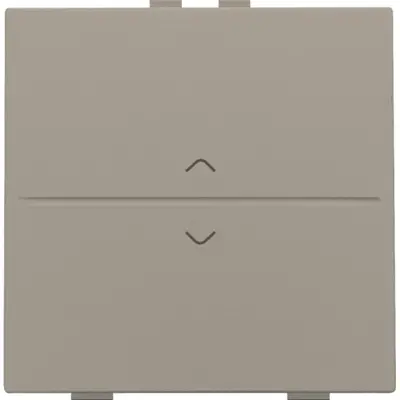 Niko enkelvoudige toets met pijlsymbolen voor draadloze schakelaar met twee toetsen bronze coated (123-00004)