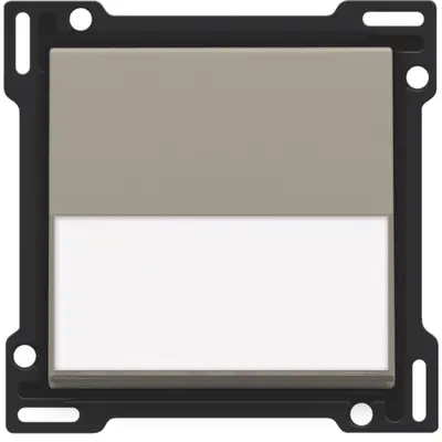 Niko schakelwip enkelvoudig met tekstveld bronze coated (123-60905)