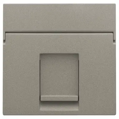 Niko centraalplaat 1-voudig tbv RJ draagring bronze coated (123-65100)