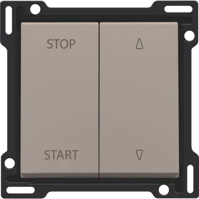 Niko jaloezieknop voor tweevoudige elektrisch gescheiden schakelaar bronze coated (123-65905)