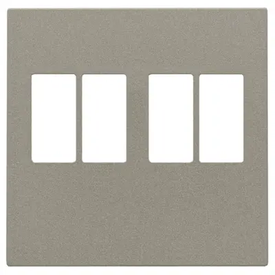 Niko centraalplaat 2-voudig voor stereo luidspreker aansluitdoos bronze coated (123-69701)