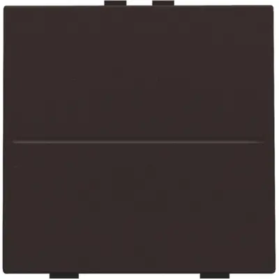 Niko enkelvoudige toets voor draadloze schakelaar met twee toetsen dark brown coated (124-00001)