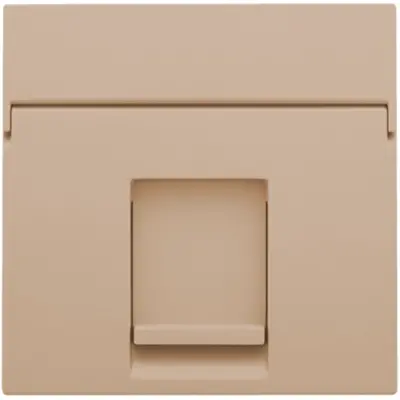 Niko centraalplaat 1-voudig vlak tbv RJ draagring champagne coated (157-65100)