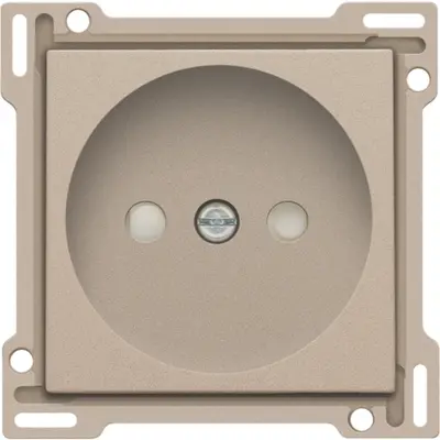 Niko afdekplaat voor wandcontactdoos zonder randaarde champagne coated (157-66501)