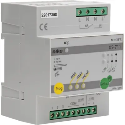 Niko modulaire dimmer voor elektronische voorschakelapparatuur (05-711)