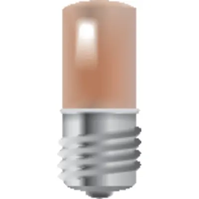 Niko LED E10-lamp met amberkleurige led voor drukknoppen 6A (170-37001)