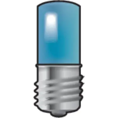 Niko LED E10-lamp met blauwe led voor drukknoppen 6A (170-37002)