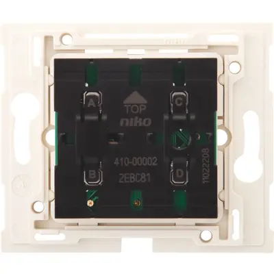 Niko Easywave draadloze schakelaar met 4 bedieningsknoppen incl. sokkel (410-00002)