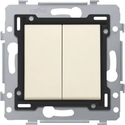 Niko serieschakelaar met bedieningswip cream (100-81515)