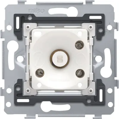 Niko sokkel drukknop 6A met amberkleur led (170-74001)