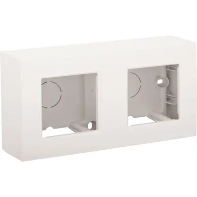 Niko opbouwbak incl. vast afdekraam 2-voudig Original wit (101-80200)