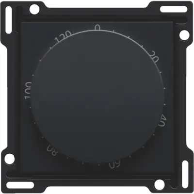 Niko draaiknop tbv tijdschakelaar tot 120 min black coated (161-64906)