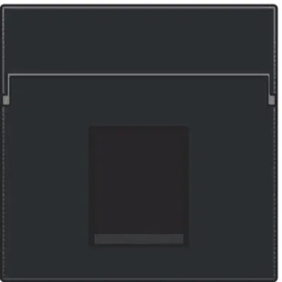 Niko centraalplaat 1-voudig vlak tbv RJ draagring black coated (161-65100)