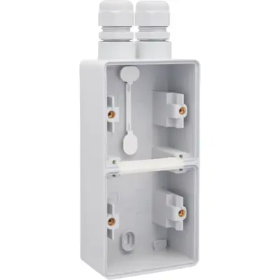 Niko Hydro opbouwbak 2-voudig verticaal met 2x M20-ingang grijs (700-84252)