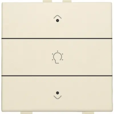 Niko dimbediening 1-voudig met LED en symbool voor Niko Home Control cream (100-52043)