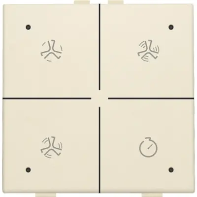 Niko ventilatiebediening met LED voor Niko Home Control cream (100-52054)