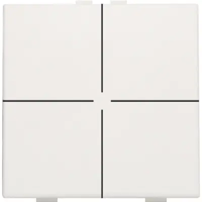 Niko drukknop 4-voudig Niko Home Control white (101-51004)