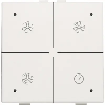 Niko ventilatiebediening met LED voor Niko Home Control white (101-52054)