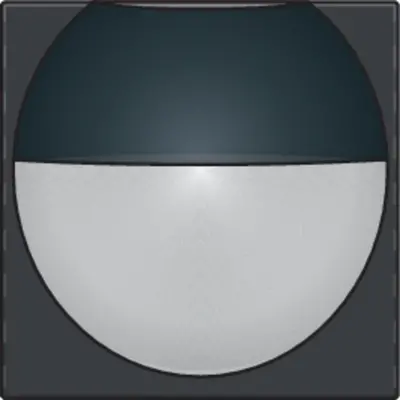 Niko afwerkingsset voor wandbewegingsmelder voor Niko Home Control anthracite coated (122-55511)