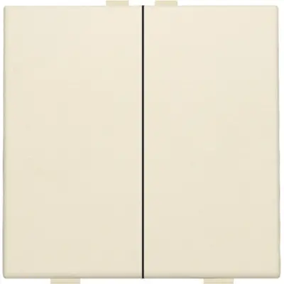 Niko drukknop 2-voudig voor Niko Home Control cream (100-51002)