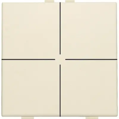Niko drukknop 4-voudig voor Niko Home Control cream (100-51004)
