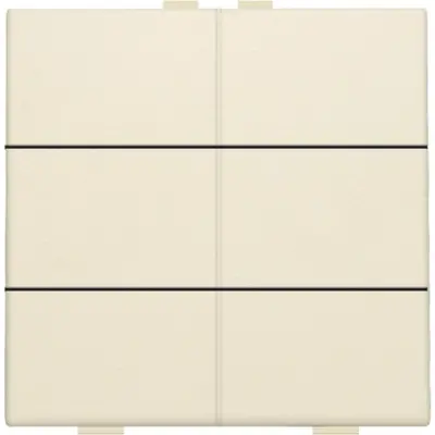 Niko drukknop 6-voudig voor Niko Home Control cream (100-51006)