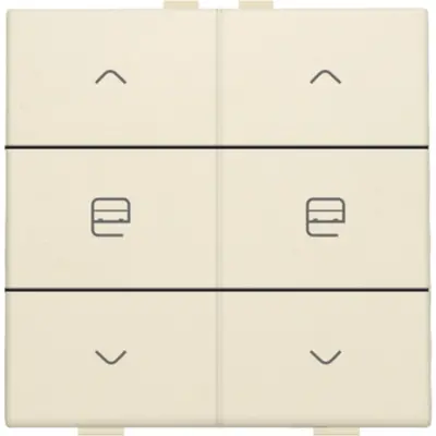 Niko jaloeziebediening 2-voudig voor Niko Home Control cream (100-51036)