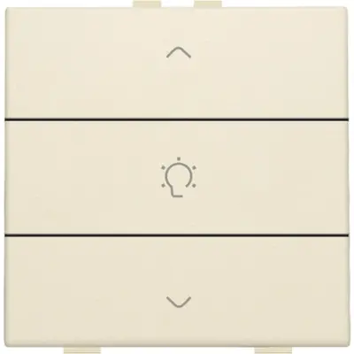 Niko dimbediening 1-voudig met symbool voor Niko Home Control cream (100-51043)