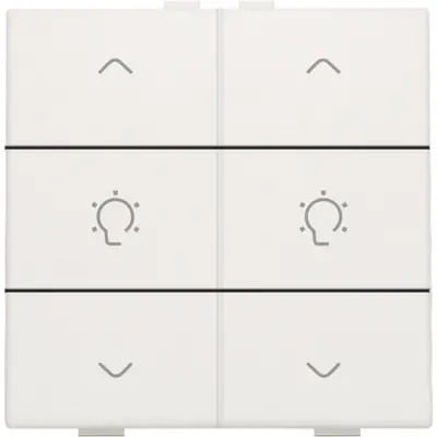 Niko dimbediening 2-voudig met symbool voor Niko Home Control (101-51046)