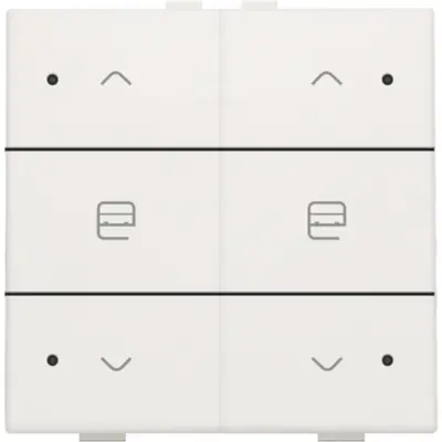 Niko jaloeziebediening 2-voudig met LED voor Niko Home Control white (101-52036)