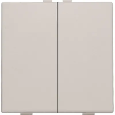 Niko drukknop 2-voudig voor Niko Home Control light grey (102-51002)
