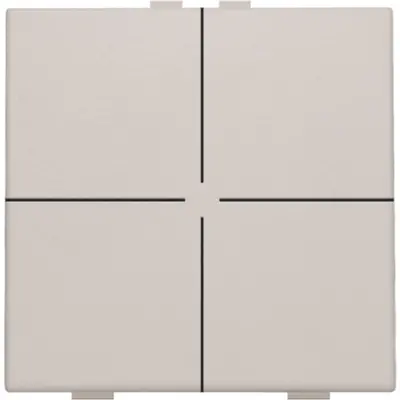 Niko drukknop 4-voudig voor Niko Home Control light grey (102-51004)