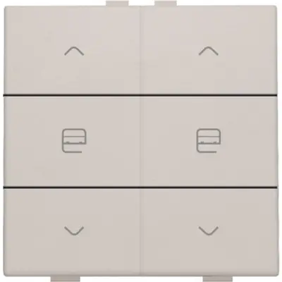 Niko jaloeziebediening 2-voudig voor Niko Home Control light grey (102-51036)