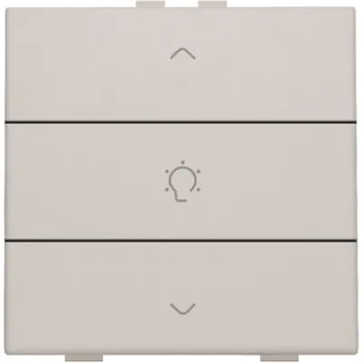 Niko dimbediening 1-voudig met symbool voor Niko Home Control light grey (102-51043)
