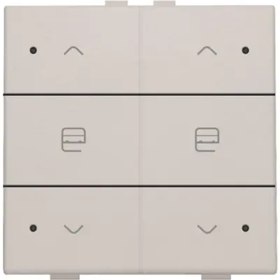 Niko jaloeziebediening 2-voudig met LED voor Niko Home Control light grey (102-52036)