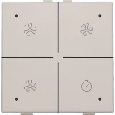 Niko ventilatiebediening met LED voor Niko Home Control light grey (102-52054)