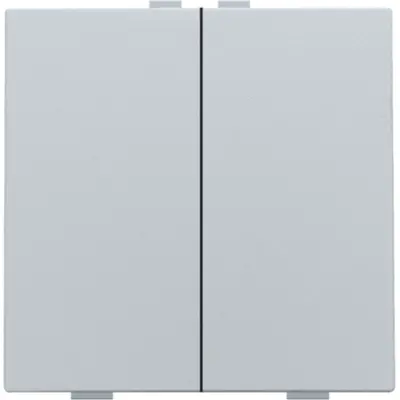 Niko drukknop 2-voudig voor Niko Home Control sterling coated (121-51002)