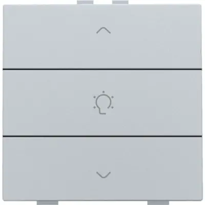 Niko dimbediening 1-voudig met symbool voor Niko Home Control sterling coated (121-51043)