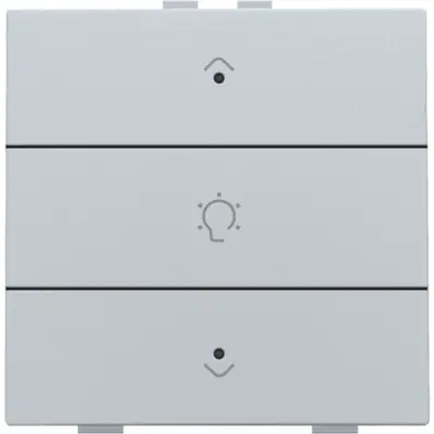Niko dimbediening 1-voudig met LED en symbool voor Niko Home Control sterling coated (121-52043)