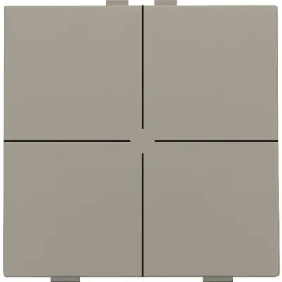Niko drukknop 4-voudig voor Niko Home Control bronze coated (123-51004)