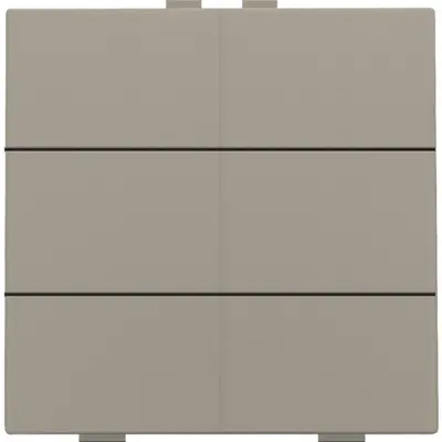 Niko drukknop 6-voudig voor Niko Home Control bronze coated (123-51006)