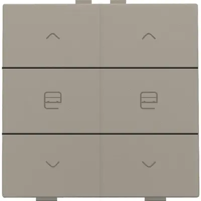 Niko jaloeziebediening 2-voudig voor Niko Home Control bronze coated (123-51036)