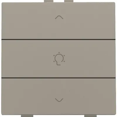 Niko dimbediening 1-voudig met symbool voor Niko Home Control bronze coated (123-51043)