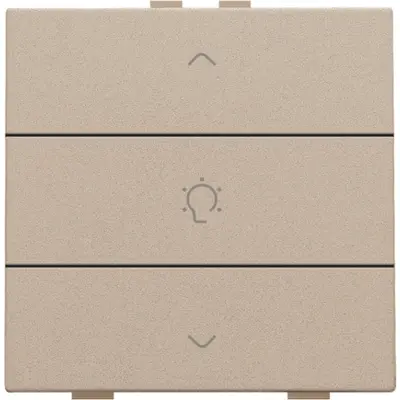 Niko dimbediening 1-voudig met symbool voor Niko Home Control champagne coated (157-51043)