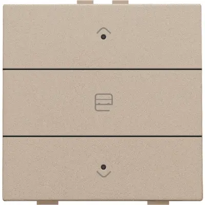 Niko jaloeziebediening 1-voudig met LED voor Niko Home Control champagne coated (157-52033)